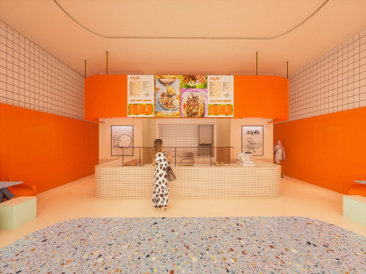 Order counter concept render